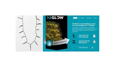 Kerstverlichting 1-2 glow 150cm 126xLED