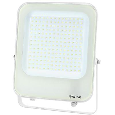 LED Bouwlamp 150W IP65 - Koud Wit 6500K - Mat Wit Aluminium