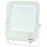 LED Bouwlamp 150W IP65 - Koud Wit 6500K - Mat Wit Aluminium - thumbnail