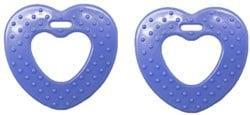 Bijtring Hart met noppen 2 st.
