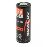 Ansmann alkaline batterij voor garagedeuropener, alarminstallatie, draadloze ontspanner voor camera, meetapparaten, bel, enz. A23 (12 V). 1 Stuk zwart, oranje - thumbnail
