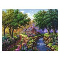 Ravensburger Legpuzzel cottage bij de rivier, 1500st. - thumbnail