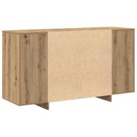 Dressoir artisanaal eikenkleurig 135 x 41 x 69 cm Bewerkt hout - thumbnail