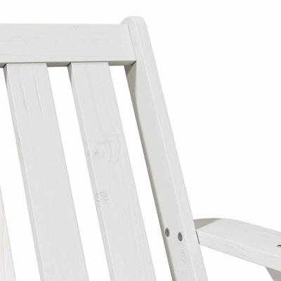 Tuinstoel Adirondack 75x77x77 cm massief grenenhout wit
