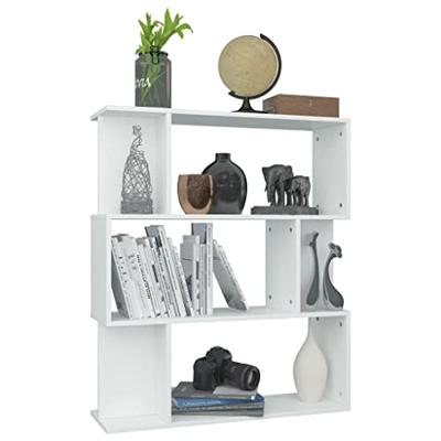 Boekenkast/kamerscherm 80x24x96 cm bewerkt hout wit