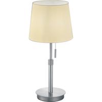 LED Tafellamp - Tafelverlichting - Trion Dyon - E27 Fitting - Rond - Mat Nikkel - Aluminium - thumbnail