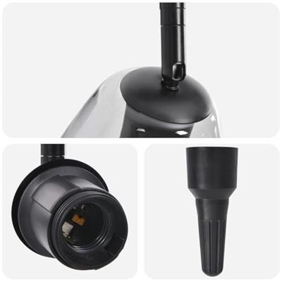 VidaXL Plafondspot zwart 13 x 13 x 26 cm glas en metaal VidaXL Plafondspot zwart 13 x 13 x 26 cm glas en metaal