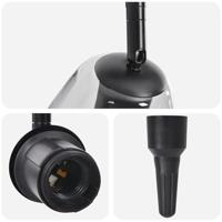 VidaXL Plafondspot zwart 13 x 13 x 26 cm glas en metaal - thumbnail