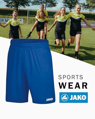 JAKO 4400D Short Manchester 2.0 Dames - Sportroyal - 38-40
