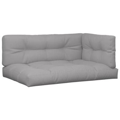 VidaXL Palletkussens 3 st stof grijs VidaXL Palletkussens 3 st stof grijs