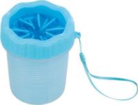 TRIXIE POOTREINIGER VOOR DE HOND SILICONE / PP BLAUW SMALL 11 CM - thumbnail