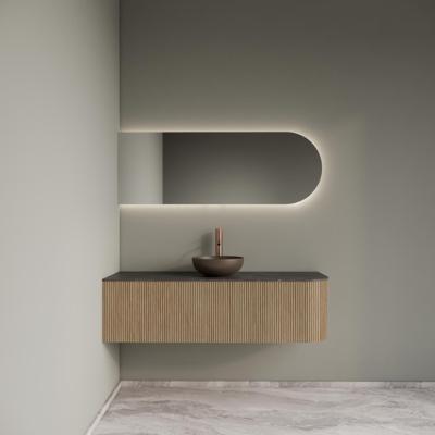 Badkamermeubelset Gliss Design Alluro 140 cm Links Mist Badkamermeubelset Gliss Design Alluro 140 cm Links Mist