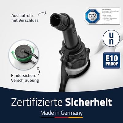 Hünersdorff 804900 PROFI Dubbele jerrycan (l x b x h) 298 x 170 x 362 mm 9 l - thumbnail