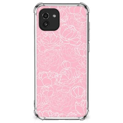 Samsung Galaxy A03 Case White Flowers Samsung Galaxy A03 Case White Flowers