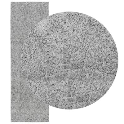 VidaXL Vloerkleed pamplona shaggy hoogpolig modern 80x250 cm grijs