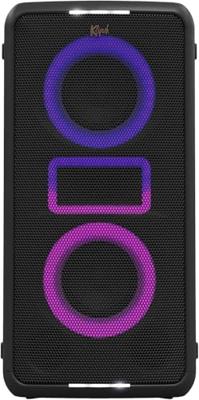 Klipsch Miami Music City Party Speaker - Zes Light Show Settings, 18 uur batterijlevensduur, IPX4 geraamd, paalmonteerbaar, trolley-wielen en intrekbare handgreep