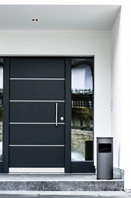 Durable Combi-asbak | d.260xH620mm antraciet | staalplaat | 1 stuk - 333058 333058