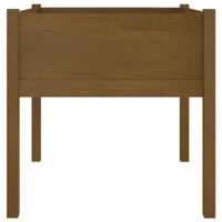 VidaXL Plantenbak 70x70x70 cm massief grenenhout honingbruin - thumbnail