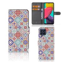 Samsung Galaxy M53 | Bookcase | Tiles Color - thumbnail