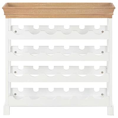 Wijnkast 70x22,5x70,5 cm MDF wit