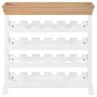 Wijnkast 70x22,5x70,5 cm MDF wit - thumbnail