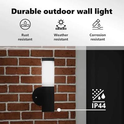 VidaXL Buiten wandlamp 2 pcs zwart 15 x 7,5 x 33 cm