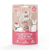 CUPID & COMET FELINE FESTIVE PICK 'N MIX SNACKS - thumbnail