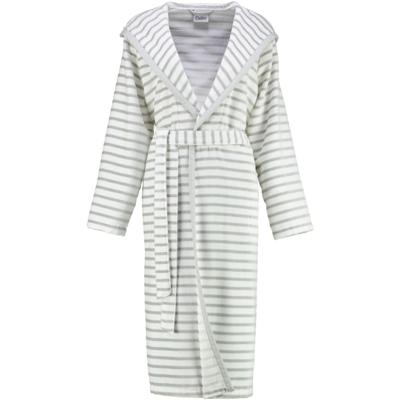 Cawö Cawö Dames Badjas met Capuchon 6596 silber 40