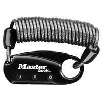 Masterlock Combinatie Carabineslot kabel zwart - 1551EURDBLK 1551EURDBLK - thumbnail