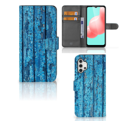 Samsung Galaxy A32 5G | Book Style Case | Wood Blue Samsung Galaxy A32 5G | Book Style Case | Wood Blue