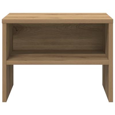 Nachtkastje artisanaal eikenkleurig 40 x 30 x 30 cm