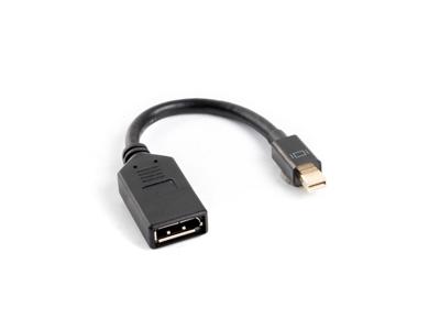 DisplayPort Mini naar DisplayPort Kabel Lanberg AD-0003-BK Zwart 10 cm DisplayPort Mini naar DisplayPort Kabel Lanberg AD-0003-BK Zwart 10 cm