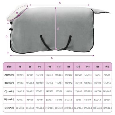 VidaXL Paardendeken volledig donkergroen 95 cm polar fleece VidaXL Paardendeken volledig donkergroen 95 cm polar fleece