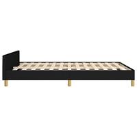 Bedframe zonder matras stof zwart 140x200 cm - thumbnail