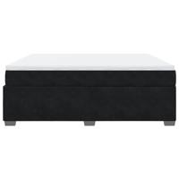 Boxspring met matras fluweel zwart 180x200 cm - thumbnail