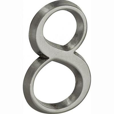 Artitec Mi Satori Huisnummer Roman 50mm-8 antiek chroom mat Artitec Mi Satori Huisnummer Roman 50mm-8 antiek chroom mat