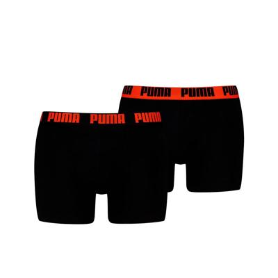Puma Boxershorts Basic 2-pack Black/Orange-XL