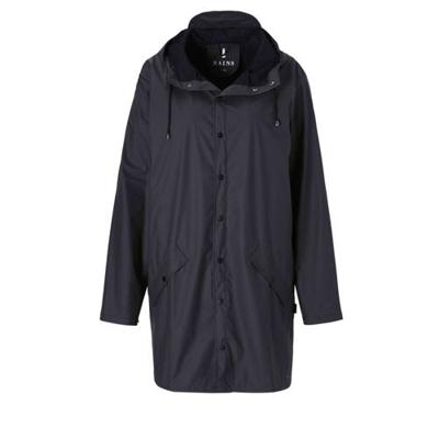 Rains Long Jacket Fietsjas - Blauw