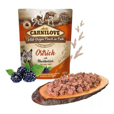 CARNILOVE DOG POUCH STRUISVOGEL / BRAMEN 12X300 GR CARNILOVE DOG POUCH STRUISVOGEL / BRAMEN 12X300 GR