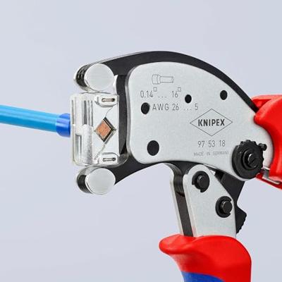 KNIPEX Twistor 16 Zelfinstellende krimptang voor adereindhulzen - thumbnail