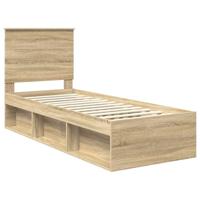 Bedframe Sonoma Eiken 75 x 190 cm Massief grenenhout - thumbnail