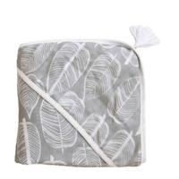 Witlof for kids Beleaf badcape warm grey/wit - thumbnail