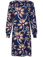 Marineblauw nachthemd bloemen Pastunette - thumbnail