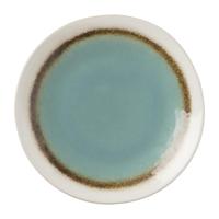 Ontbijtbord Roots - turquoise - ø22x2.5 cm - thumbnail