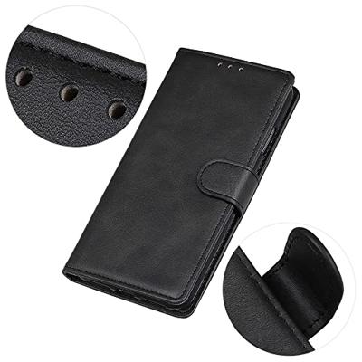 Casecentive Leren Wallet case met sluiting iPhone 13 Mini zwart