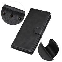 Casecentive Leren Wallet case met sluiting iPhone 13 Mini zwart - thumbnail