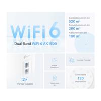 TP-Link Deco X1500 Dual-band (2.4 GHz / 5 GHz) Wi-Fi 6 (802.11ax) Wit 2 Intern - thumbnail
