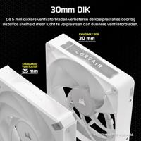 Corsair iCUE Link RX14 PC-ventilator Wit (b x h x d) 140 x 140 x 30 mm - thumbnail