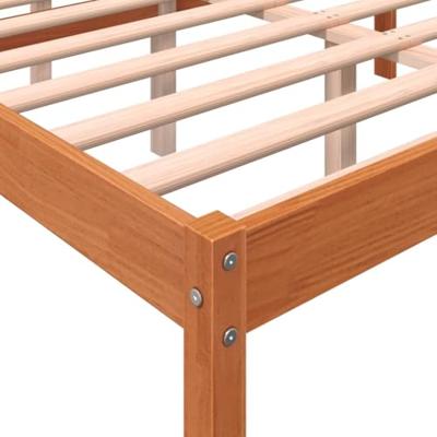Seniorenbed massief grenenhout wasbruin 140x200 cm