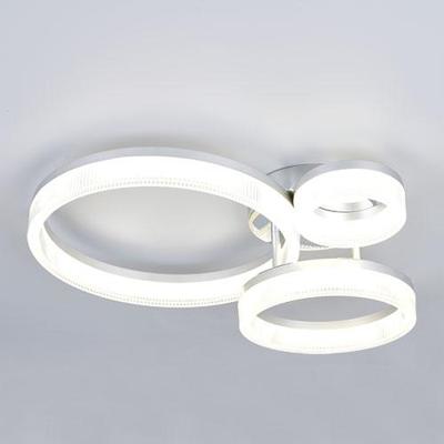 Trio Moderne plafondlampMova M chroom - R63293106